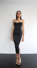 Load image into Gallery viewer, &quot;PHANTOM&quot; backless silk strap midi dress
