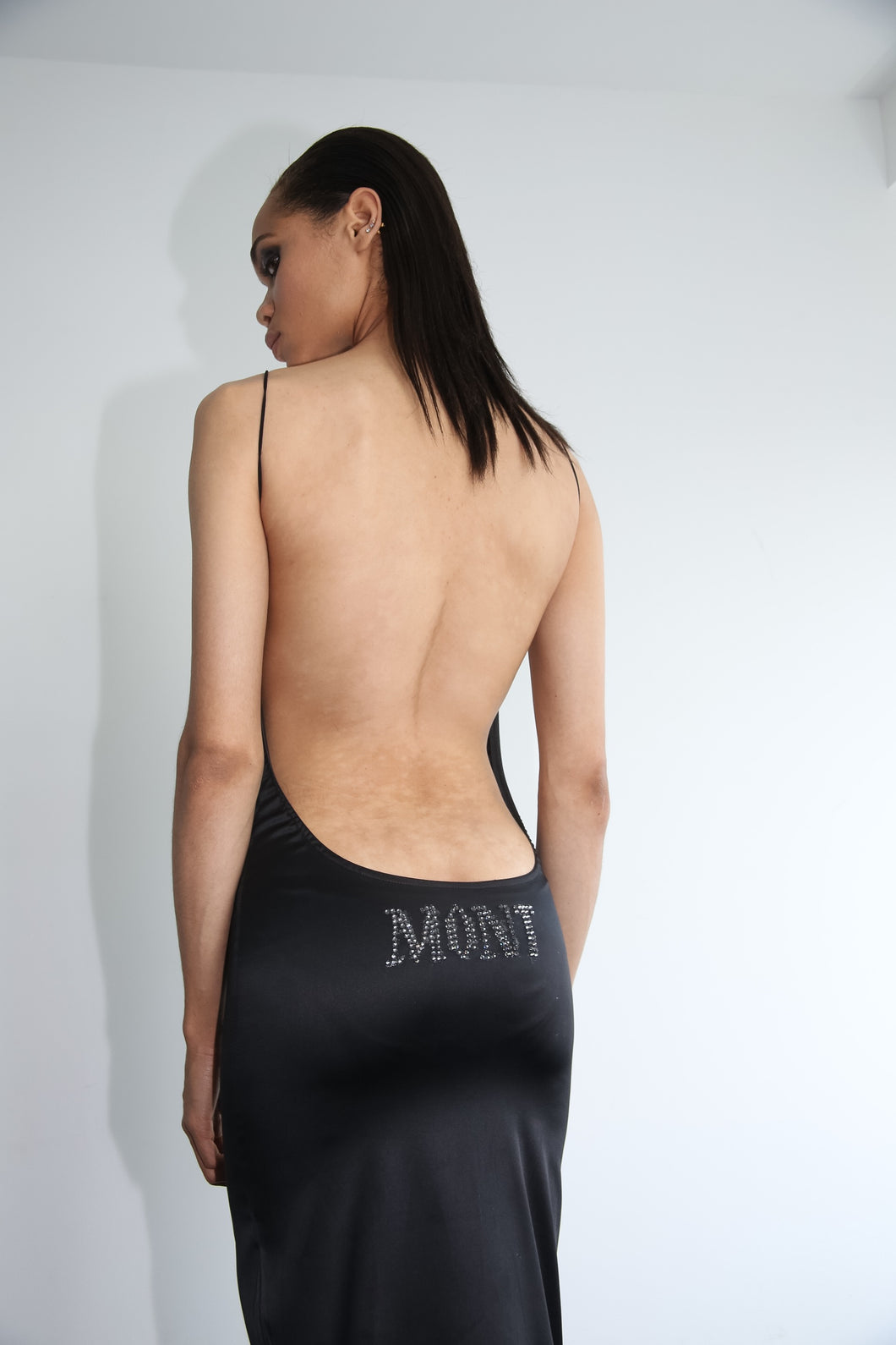 ADMIRAL MONT rhinestone backless dress – Mont Boudoir