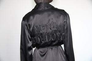 'BLACK HEIRESS" robe dress